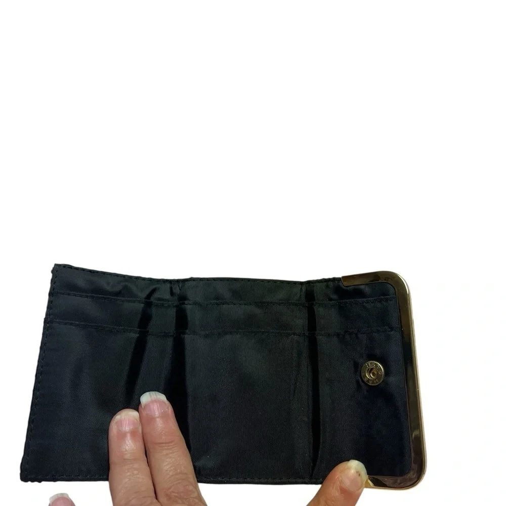 Elegant Black and Gold Women's coin purse/wallet